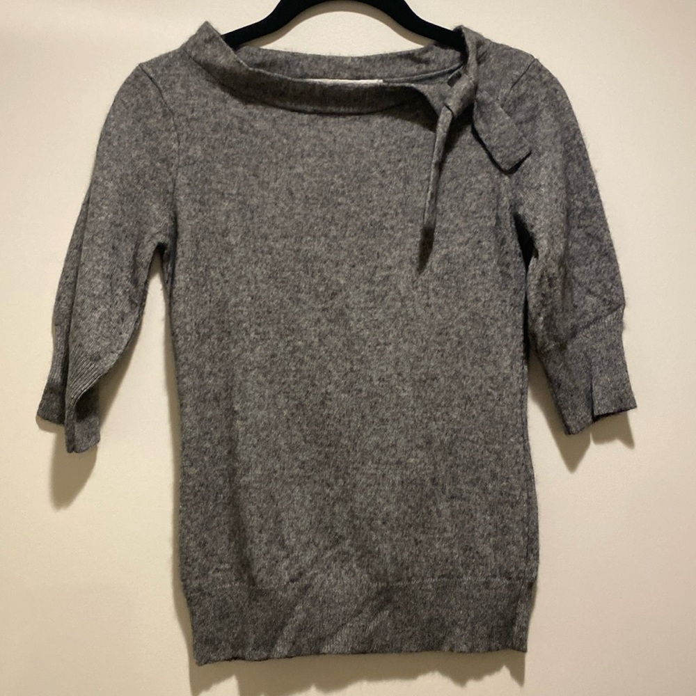 Gray cashmere sweater